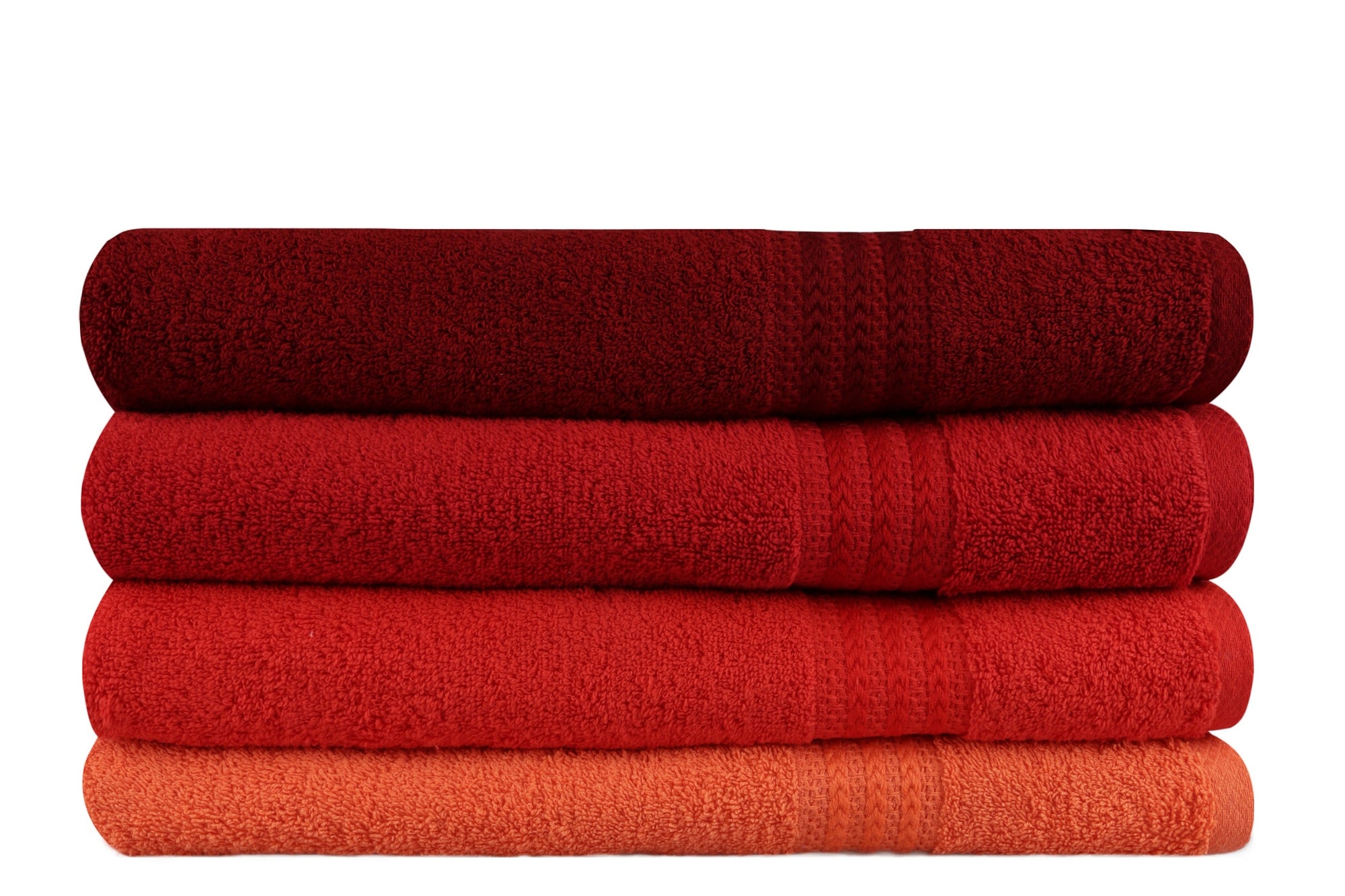 Bath Towel Set (4 Pieces) Rainbow - Red Pale Orange
Orange
Red
Fuchsia 317HBY1413 2