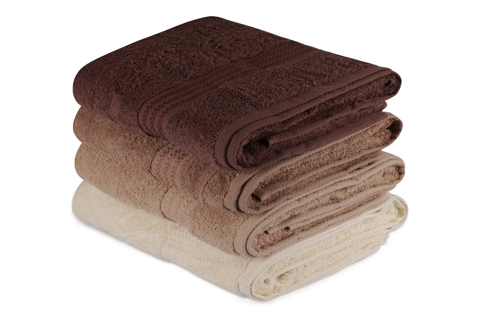 Bath Towel Set (4 Pieces) Rainbow - Brown Cream
Beige
Brown 317HBY1414 1