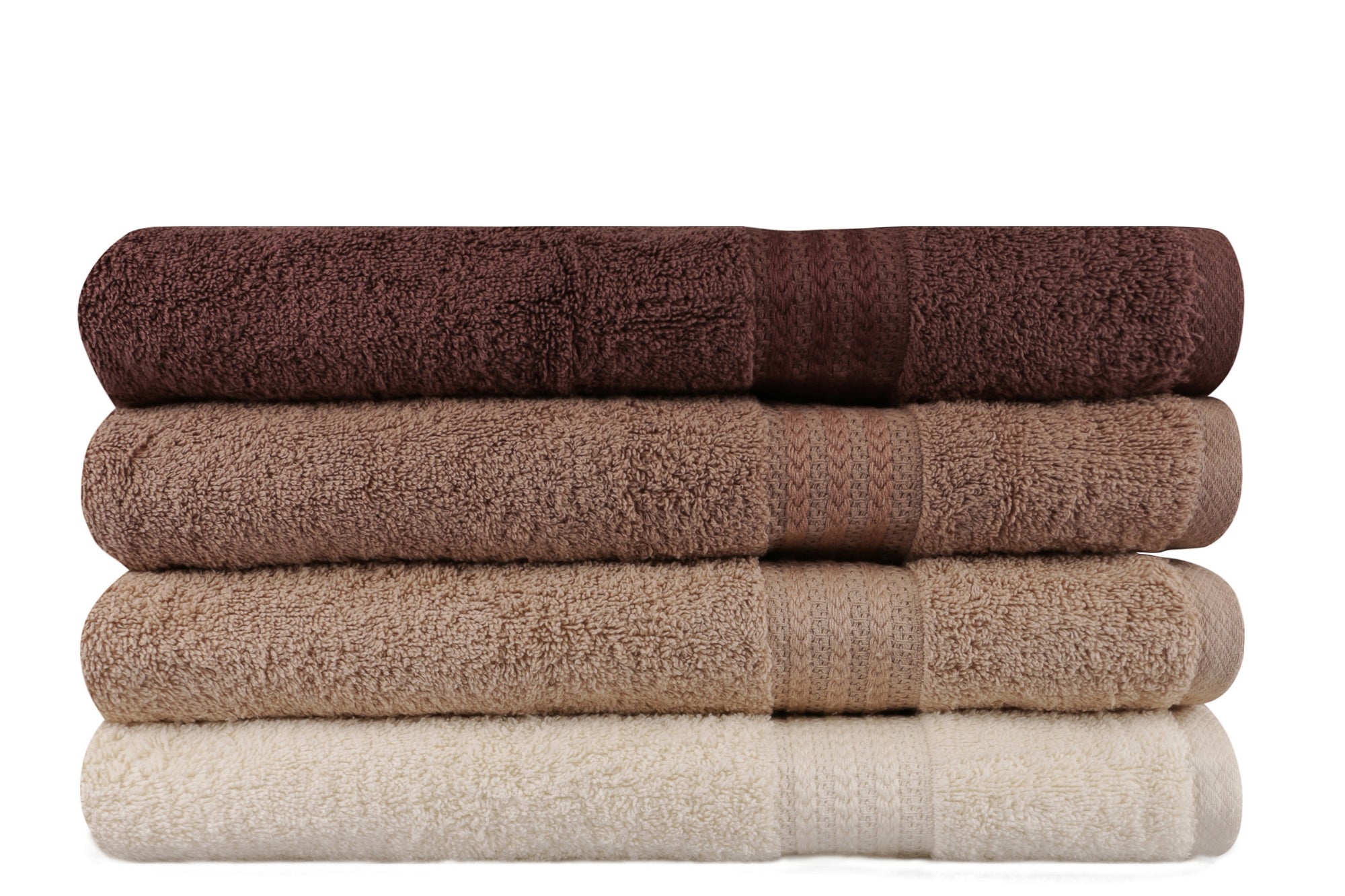 Bath Towel Set (4 Pieces) Rainbow - Brown Cream
Beige
Brown 317HBY1414 2