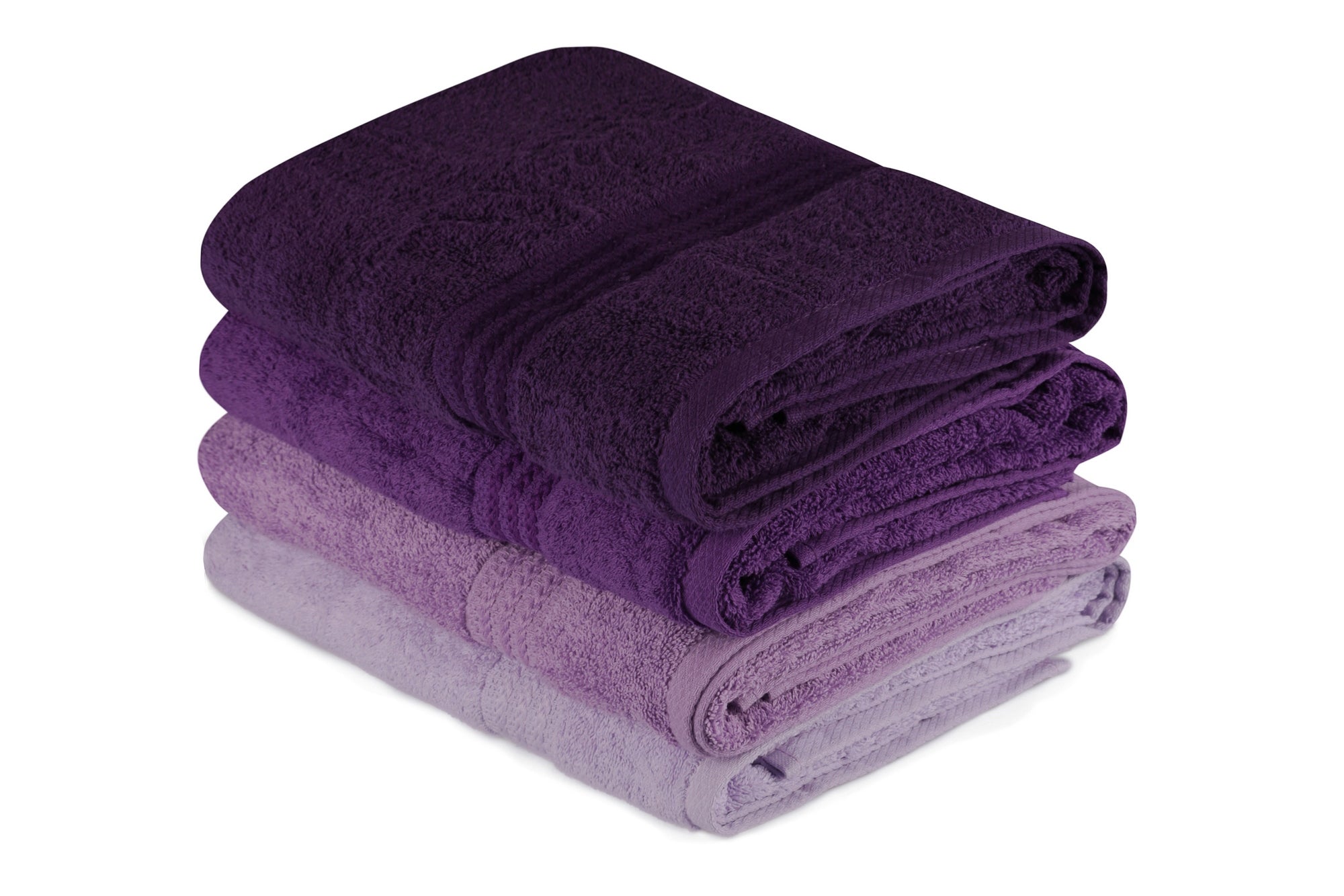 Bath Towel Set (4 Pieces) Rainbow - Lilac Light Lilac
Lilac
Purple
Dark Purple 317HBY1415 1