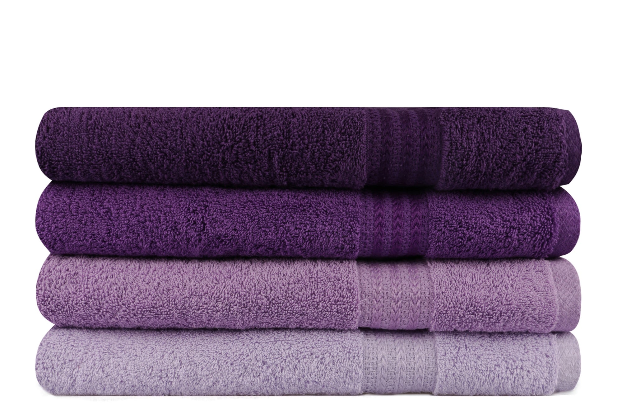 Bath Towel Set (4 Pieces) Rainbow - Lilac Light Lilac
Lilac
Purple
Dark Purple 317HBY1415 2