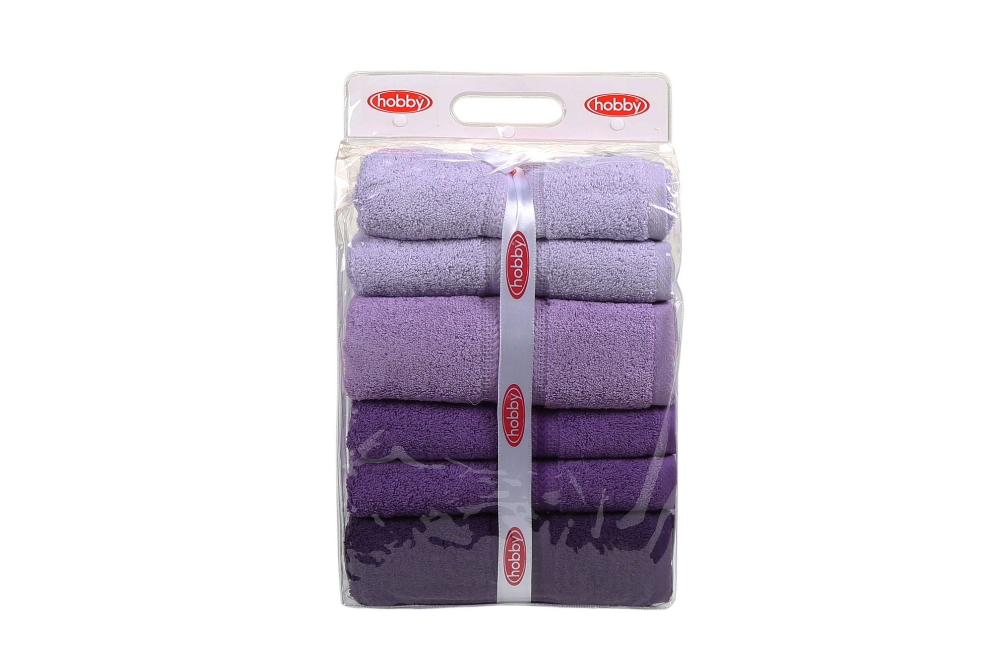 Bath Towel Set (4 Pieces) Rainbow - Lilac Light Lilac
Lilac
Purple
Dark Purple 317HBY1415 5