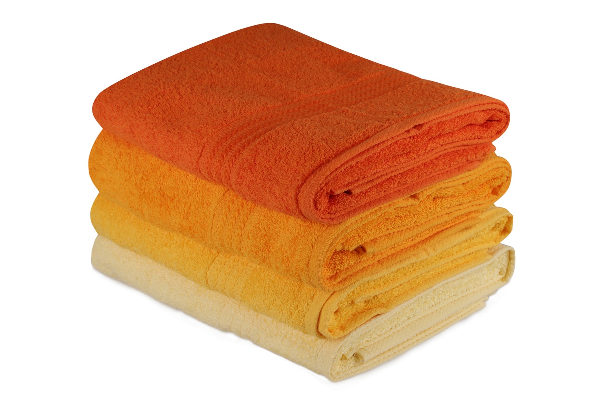 Bath Towel Set (4 Pieces) Rainbow - Yellow Light Yellow
Yellow
Pale Orange
Orange 317HBY1416 1