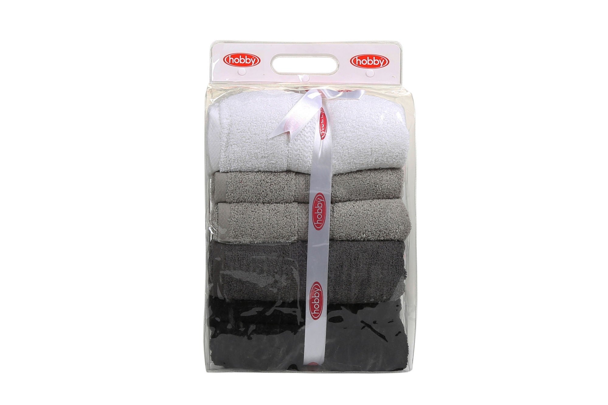 Bath Towel Set (4 Pieces) Rainbow - Black White
Grey
Dark Grey
Black 317HBY1418 5