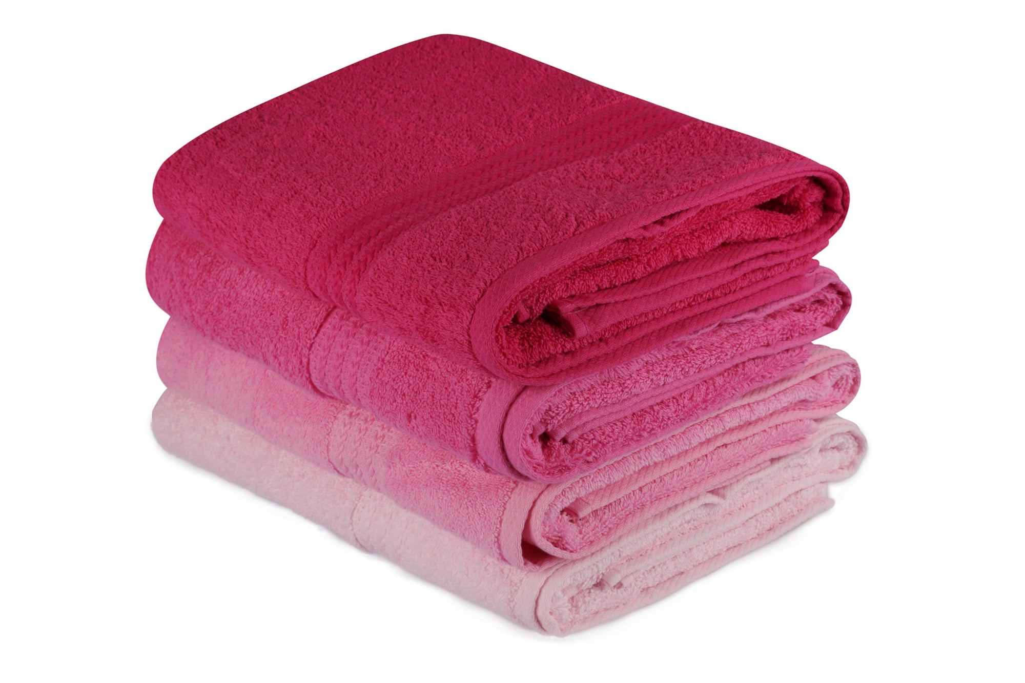 Bath Towel Set (4 Pieces) Rainbow - Pink Light Pink
Pink
Dusty Rose
Fuchsia 317HBY1425 1