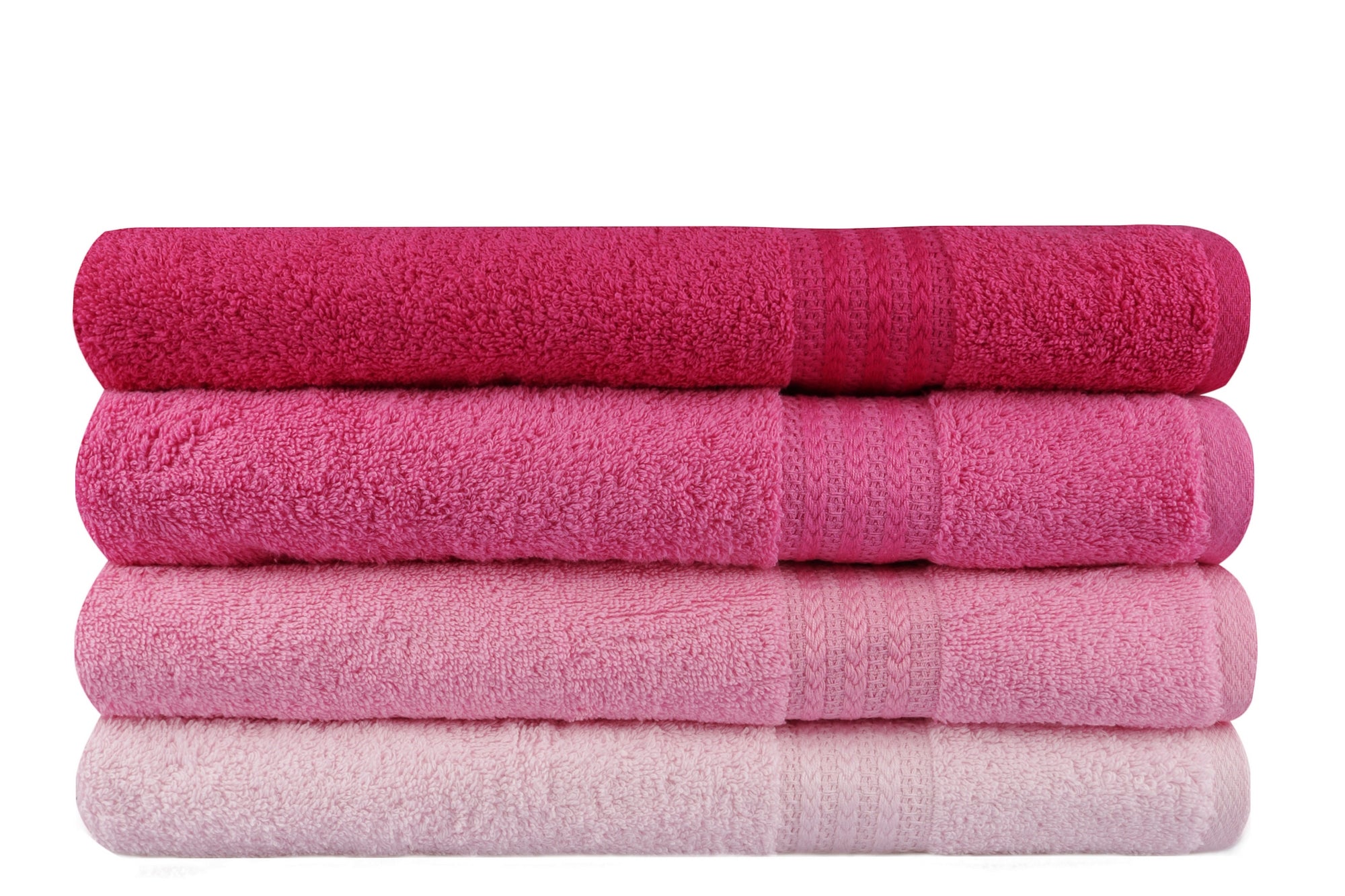 Bath Towel Set (4 Pieces) Rainbow - Pink Light Pink
Pink
Dusty Rose
Fuchsia 317HBY1425 2