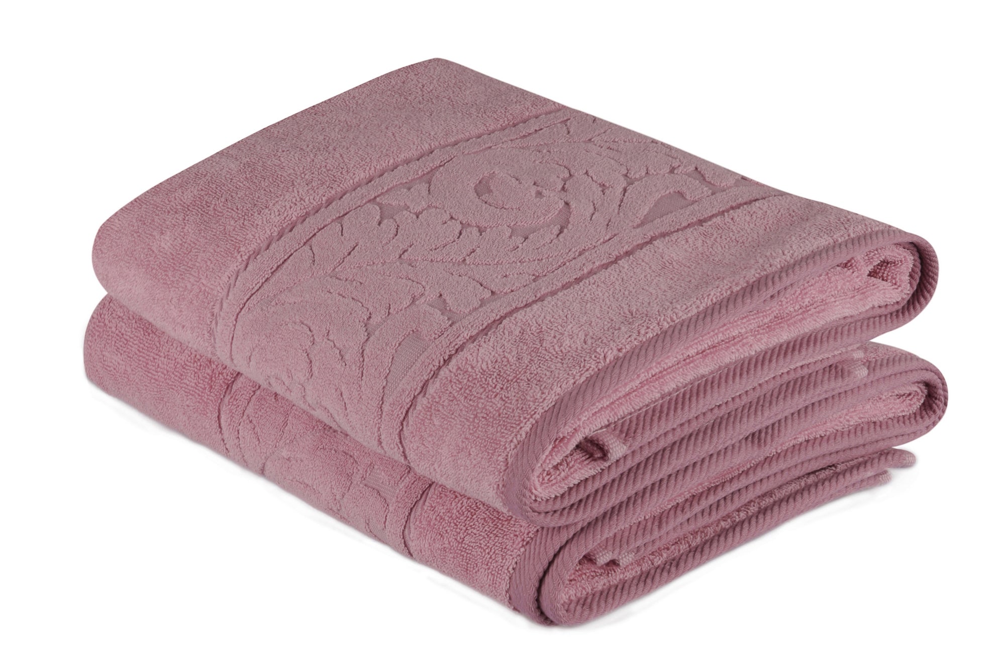 Bath Towel Set (2 Pieces) Sultan - Rose Rose 317HBY1449 3