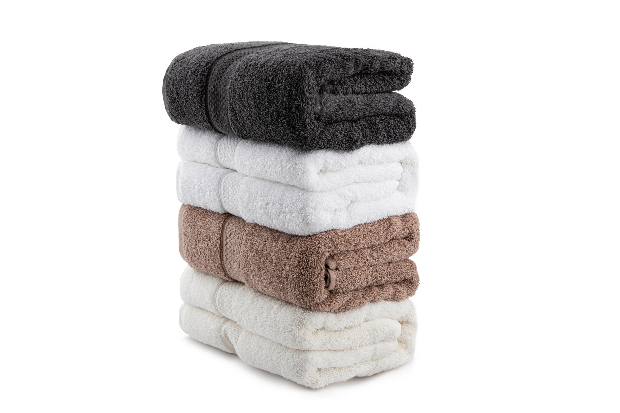 Bath Towel Set (4 Pieces) Colorful 70 - Style 6 Ecru
Brown
White
Dark Grey 317HBY3351 1