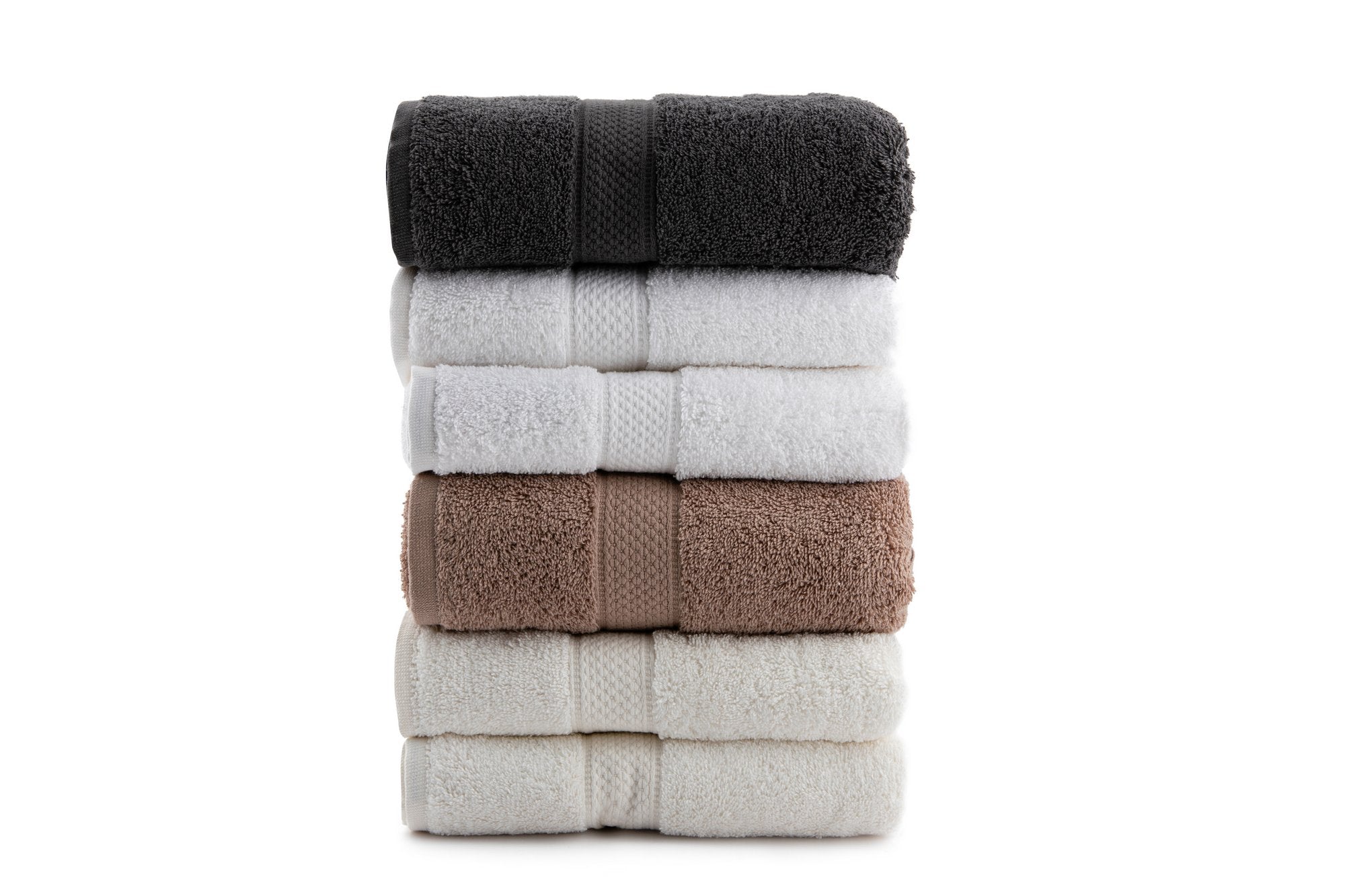 Bath Towel Set (4 Pieces) Colorful 70 - Style 6 Ecru
Brown
White
Dark Grey 317HBY3351 2