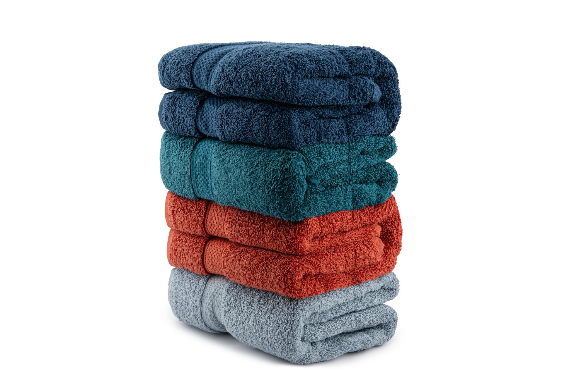 Bath Towel Set (4 Pieces) Colorful 70 - Style 7 Light Grey
Tile Red
Dark Green
Navy Blue 317HBY3352 1