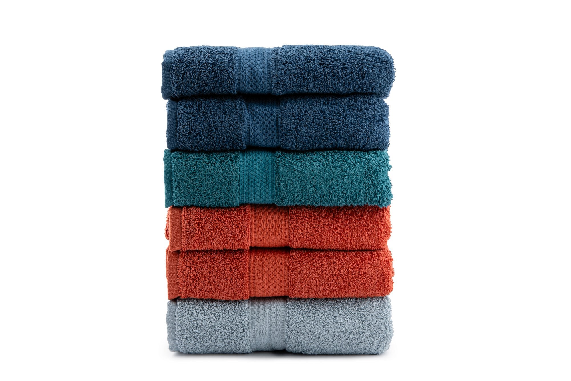 Bath Towel Set (4 Pieces) Colorful 70 - Style 7 Light Grey
Tile Red
Dark Green
Navy Blue 317HBY3352 2