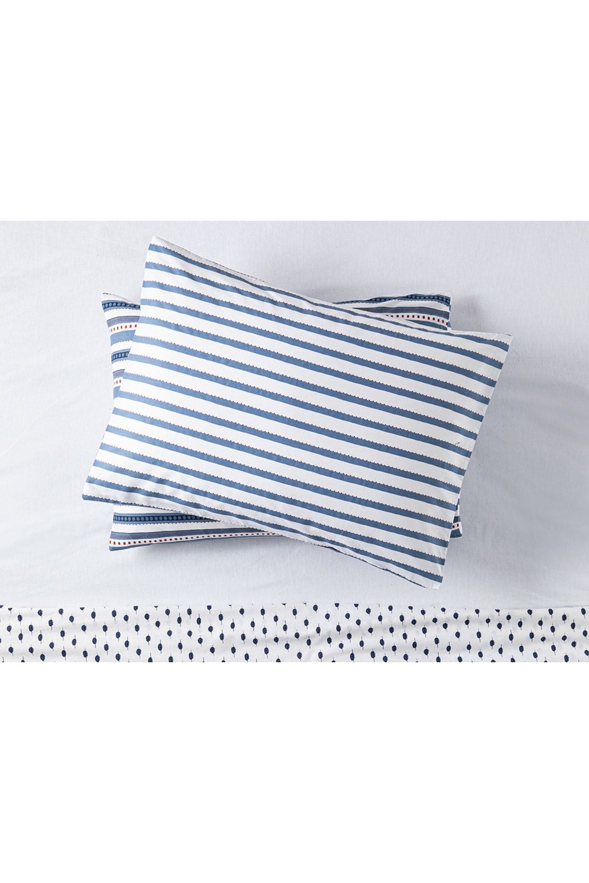 English Home Coastline Cotton 2-Piece Pillowcase 50x70 Cm Indigo 2