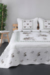 Örtüm Flower Lila Double Quilted Bedspread 1