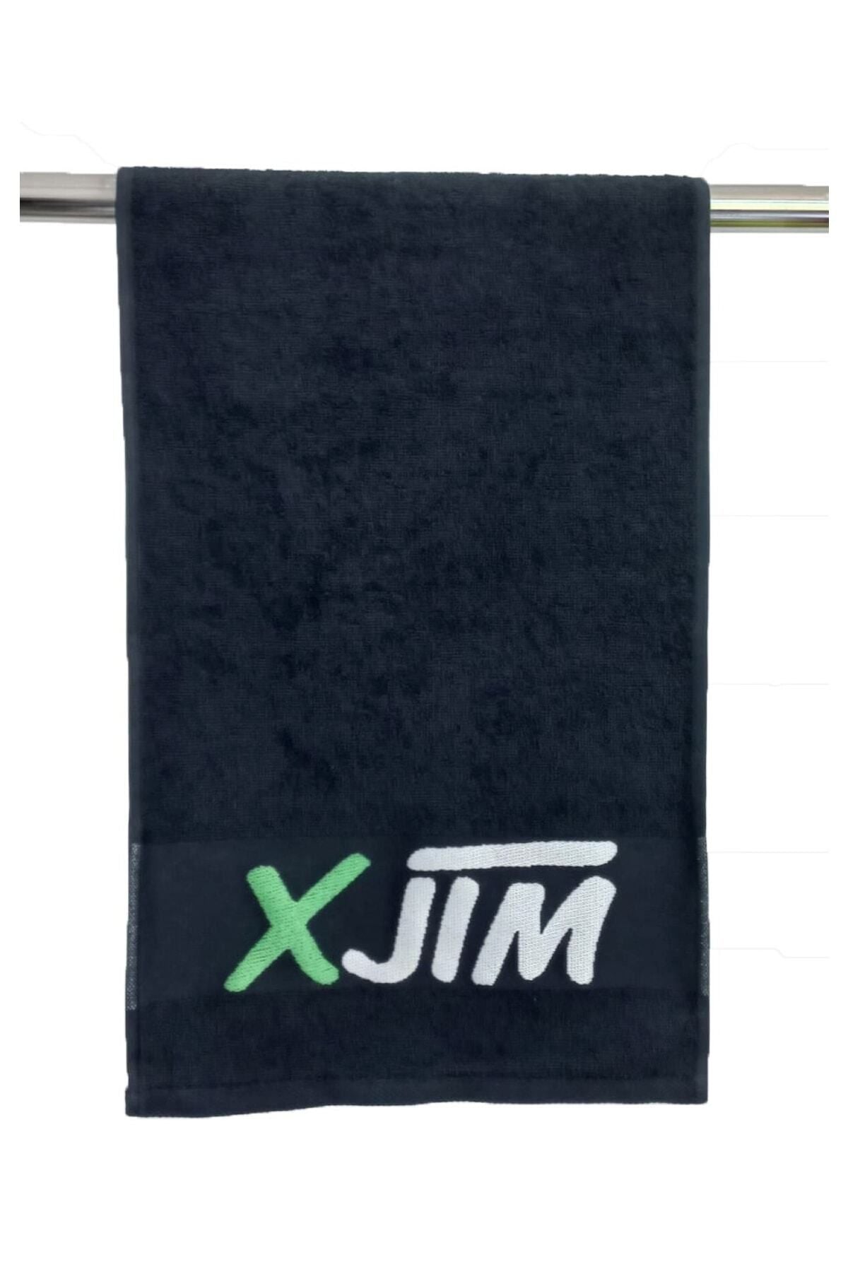 XJIM Black Sports Training Towel - 30x100 1