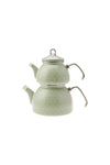 Karaca Crystal Green Enamel Midi Teapot Set 3