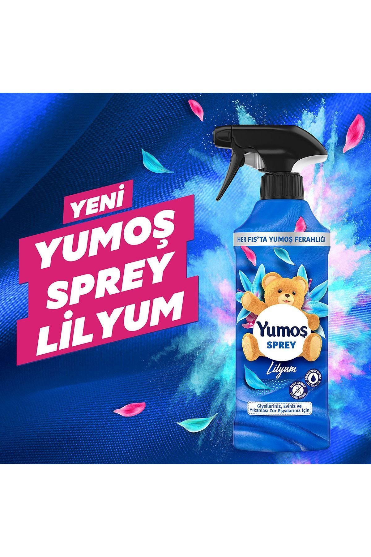 Yumoş Spray For Hard-To-Wash Items Lily 450 ml 1 Piece Spray For Hard-To-Wash Honeysuckle 450 ml 1 Piece 6