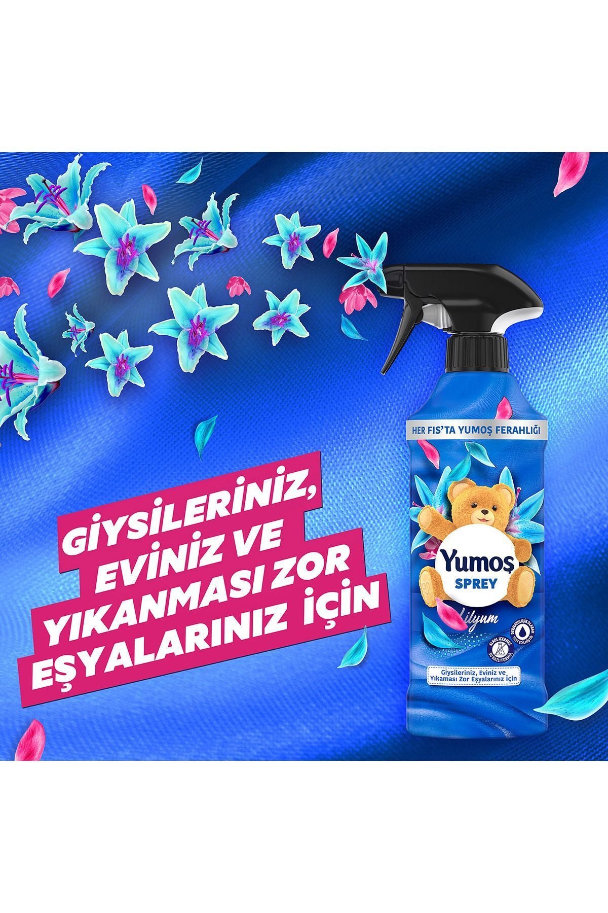 Yumoş Spray For Hard-To-Wash Items Lily 450 ml 1 Piece Spray For Hard-To-Wash Honeysuckle 450 ml 1 Piece 8