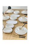 Doğudeko Bianco Perla Acar Series Pure White Porcelain 24-Piece Dinner Set 2