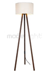 Modelight Rodi Floor Lamp Walnut Legs / Cylinder Cream Shade 2