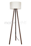 Modelight Rodi Floor Lamp Walnut Legs / Cylinder Cream Shade 3