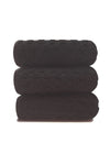 Eumenia 30x90 Black Square Pattern 3-Pack Sports Towel 2