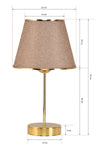 EvLight Mirza 2'li Metal Legged Gold Table Lamp Kumbeji 2