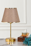 EvLight Mirza 2'li Metal Legged Gold Table Lamp Kumbeji 3