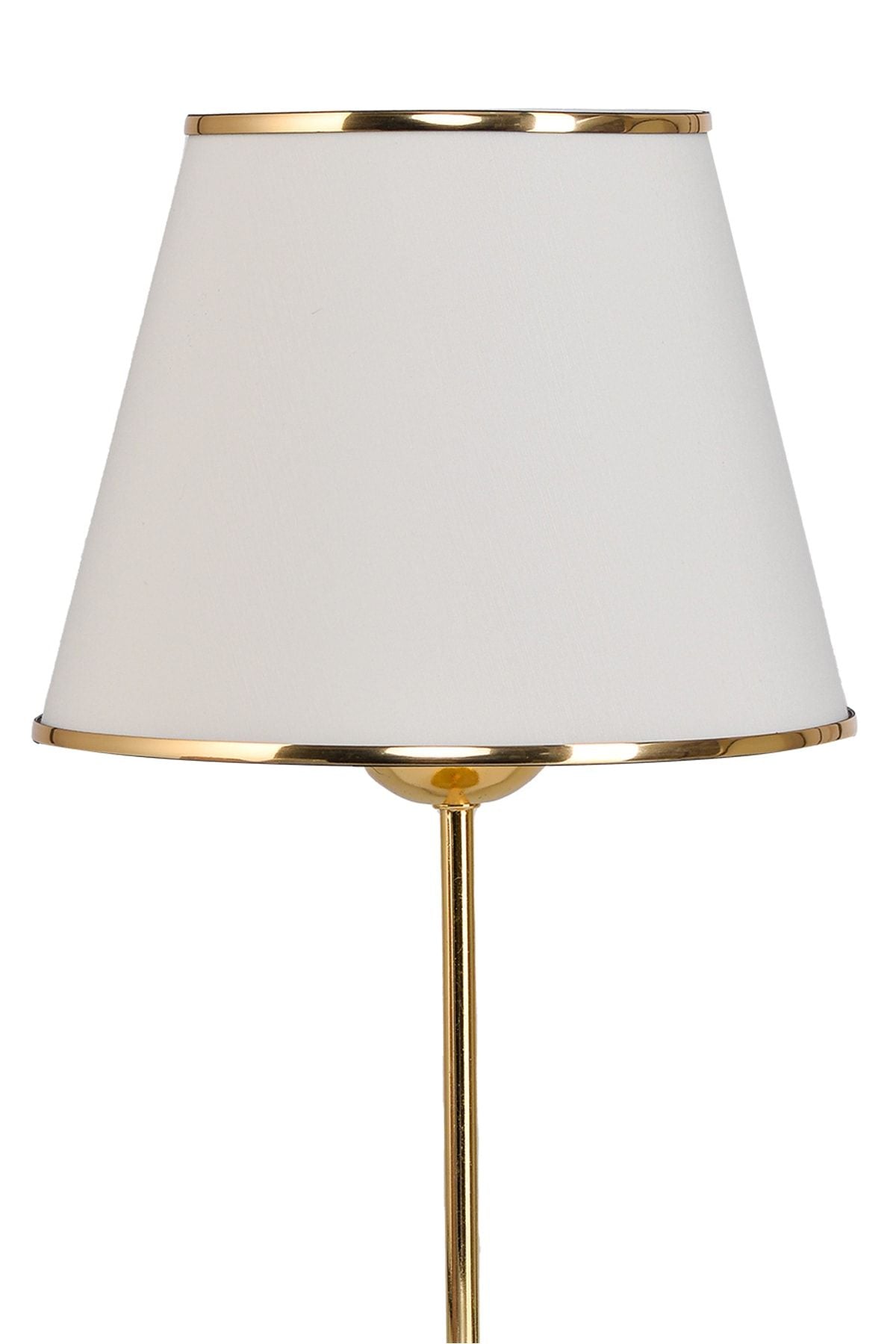 EvLight Mirza 2-Piece Metal Base Gold Table Lamp Cream 4