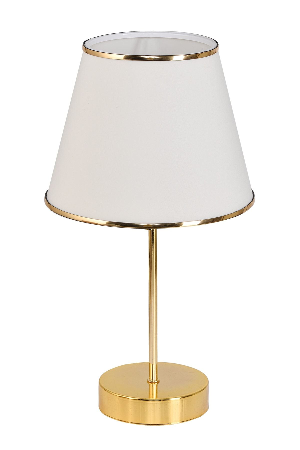 EvLight Mirza 2-Piece Metal Base Gold Table Lamp Cream 5