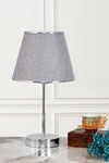 EvLight Mirza 2-Piece Metal Base Chrome Table Lamp Gray 3