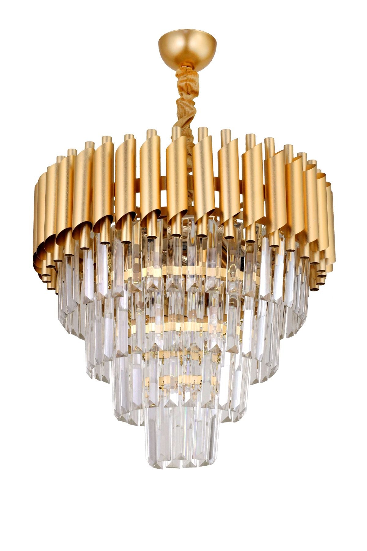 Avizemoda Palmira 45'lik Crystal Luxury Chandelier - (Gold-Gilded) 2