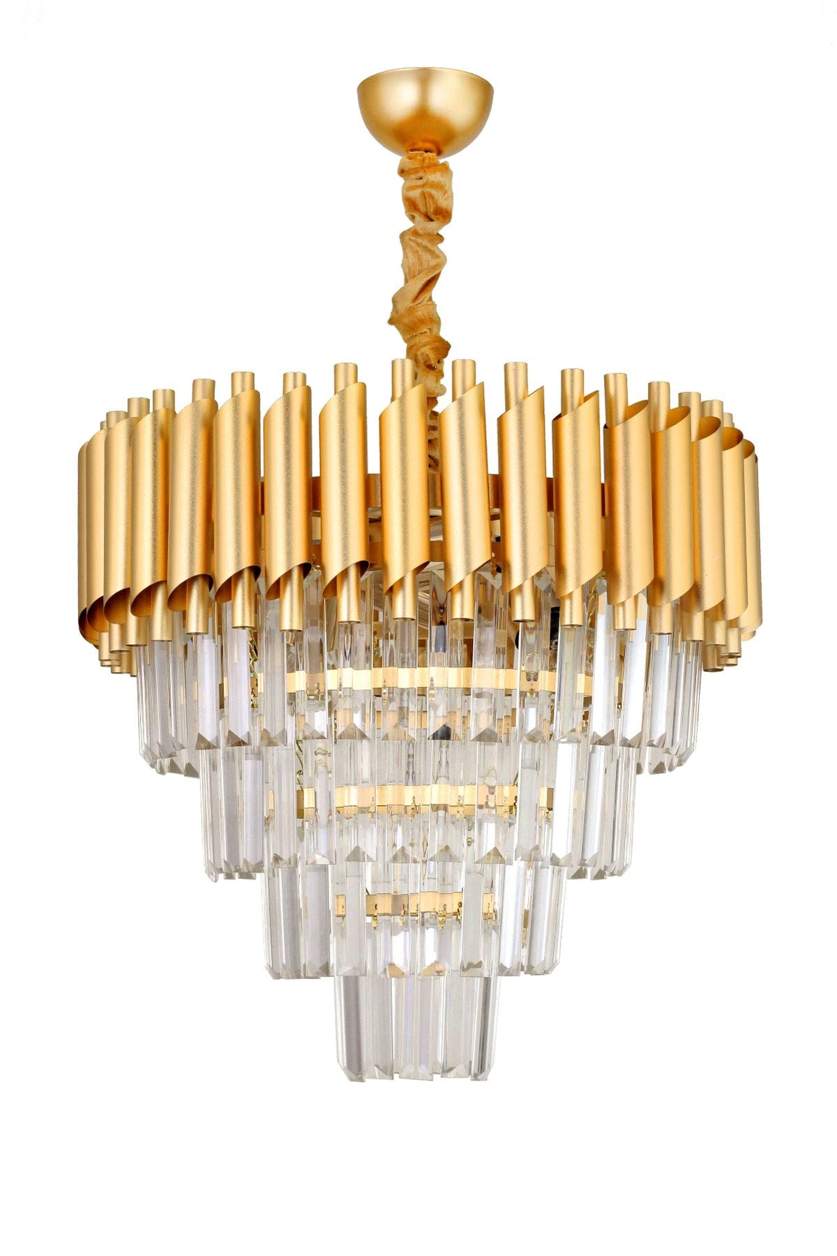 Avizemoda Palmira 45'lik Crystal Luxury Chandelier - (Gold-Gilded) 4