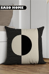 SasoHome Light Lines And Geometric Objects Patterned 4-Piece Decorative Gift Cushion - Pillowcase 2