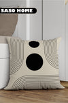 SasoHome Light Lines And Geometric Objects Patterned 4-Piece Decorative Gift Cushion - Pillowcase 3