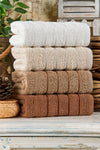 TABEA HOME Fluffy Towel Set 4-Piece 50x90cm 2