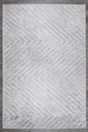 Oriente Home Soft Patterned Light Gray White Velvet Rug Washable Non-Slip Backing Hallway Runner 7009 2