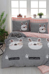 Eponj Home Easy Ironing Duvet Set Double Rabbit A 1