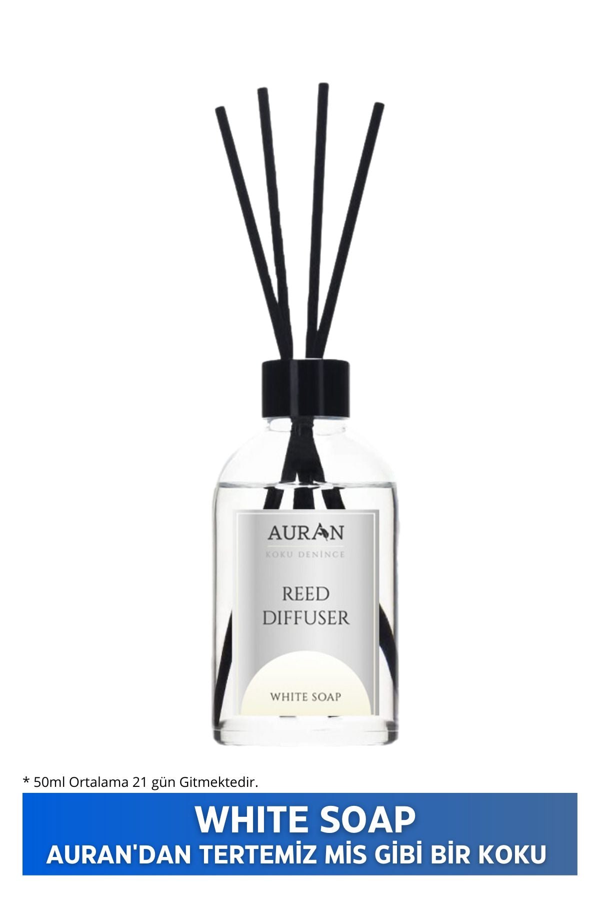 AURAN White Soap Reed Diffuser Essential Oil 50ml 1