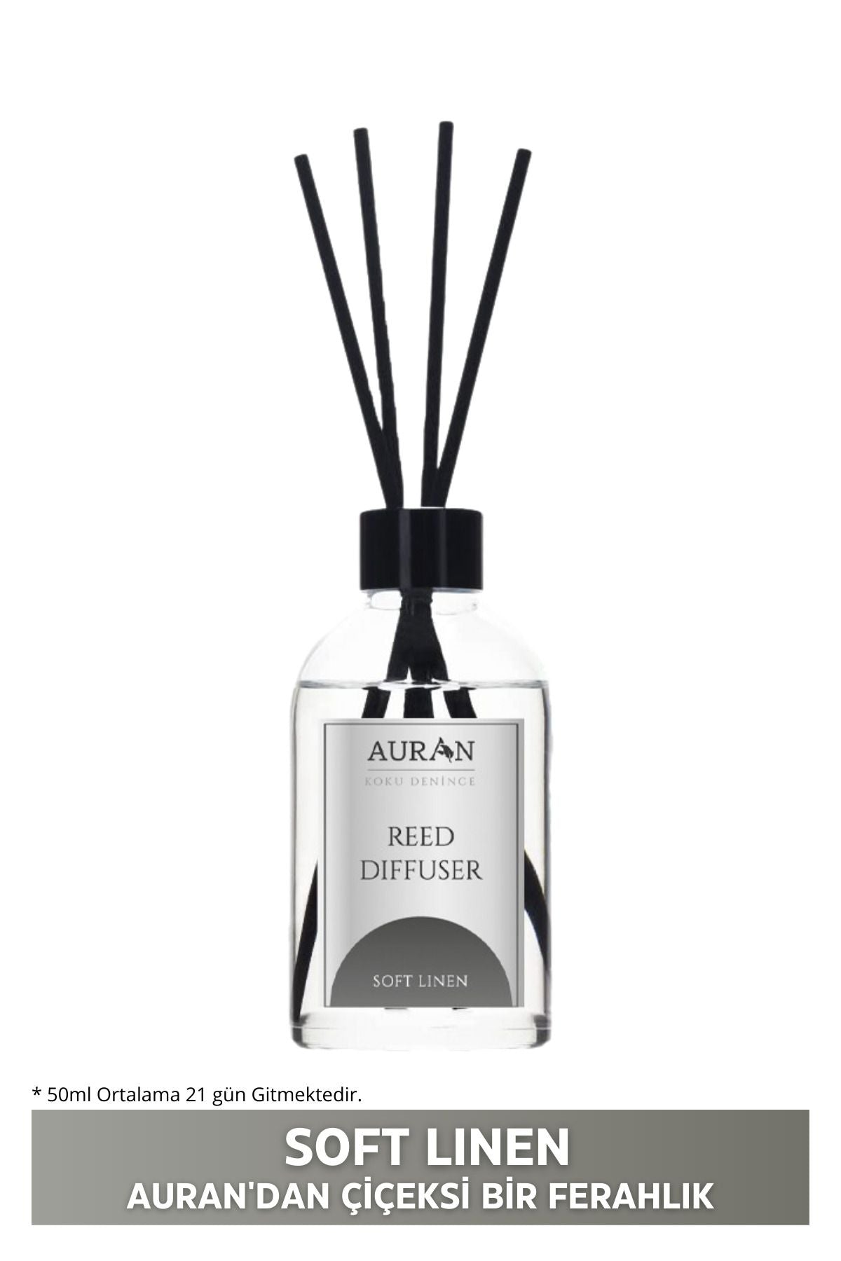 AURAN Soft Linen Reed Diffuser Essential Oil 50ml 1