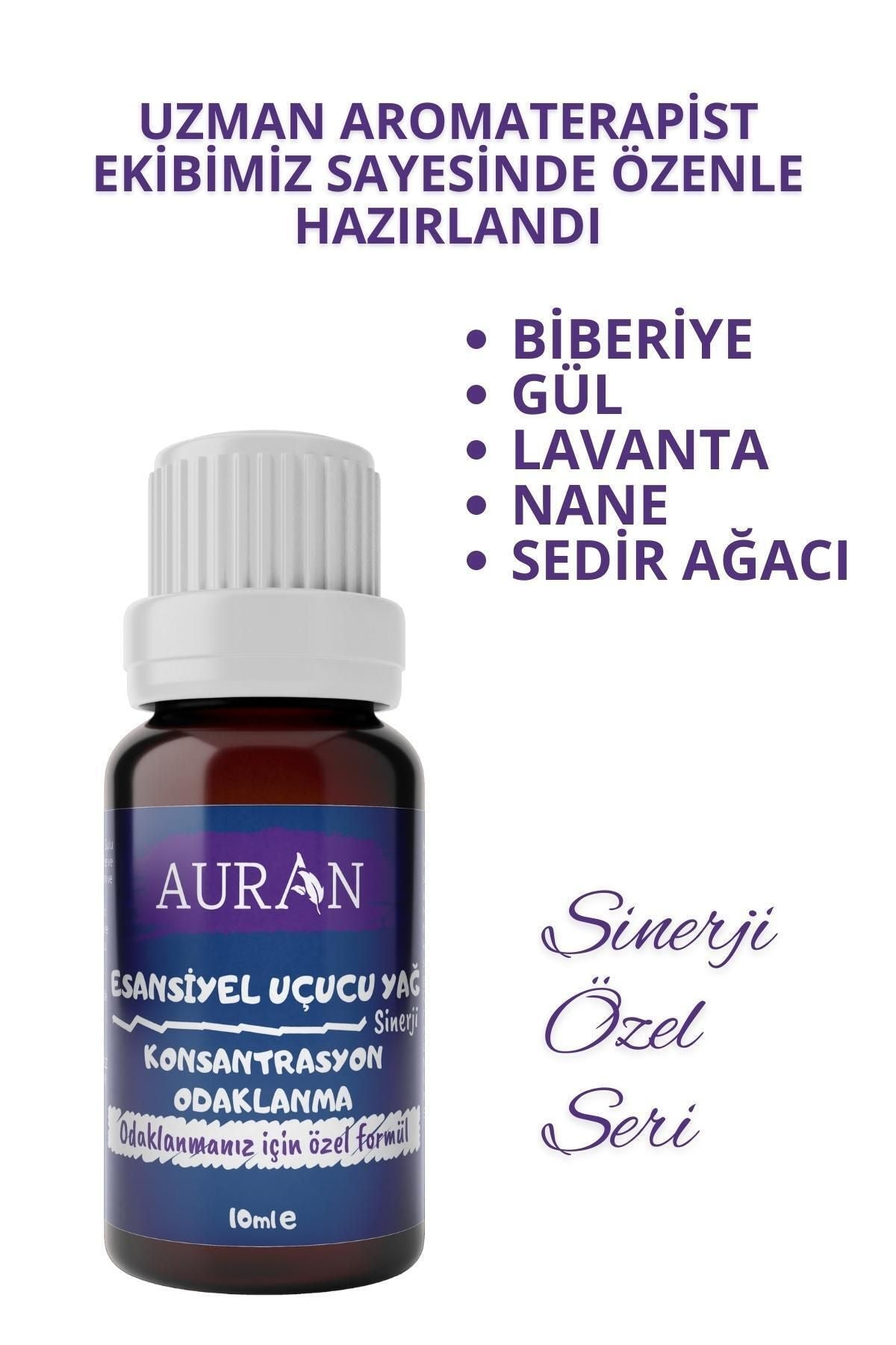 AURAN Concentration - Focus Synergy Blend Essential Oil Burner Oil Aromatherapy Diffuser 2