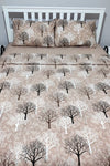 CANDAN ÇEYİZ Wood Tree Patterned Elastic Fitted Double Duvet Cover Set 2