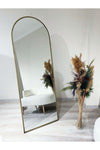 Ersan Dizayn Metal Frame Gold Antique Standing Full-Length Mirror 65x180cm 1