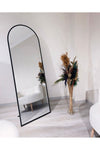 Ersan Dizayn Metal Frame Black Oval Standing Mirror 65x180 Cm 1