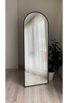 Ersan Dizayn Metal Frame Black Oval Standing Mirror 65x180 Cm 2