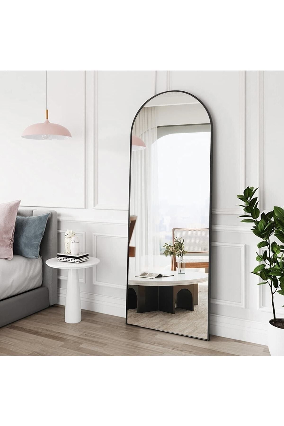 Ersan Dizayn 70x180 Black Oval Standing Mirror 2