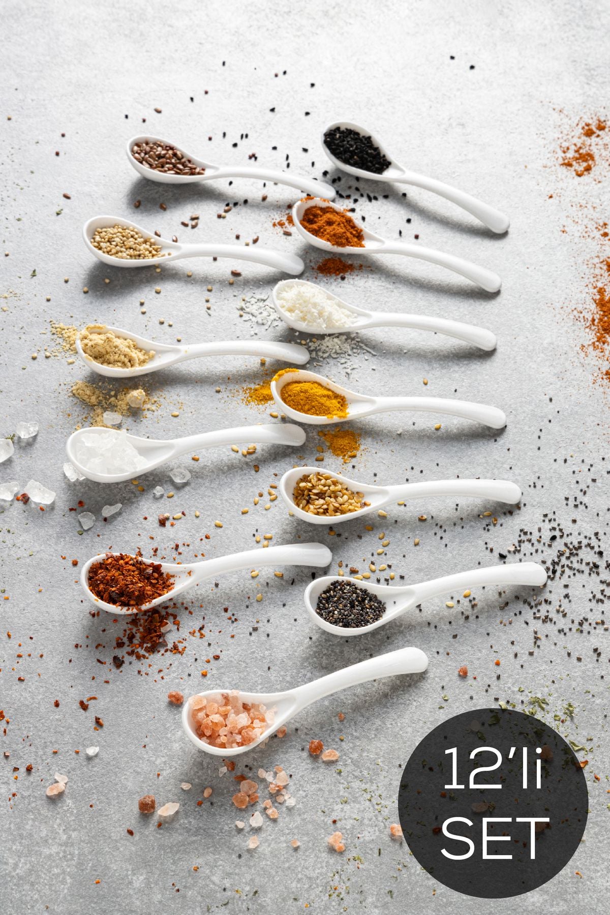 Vienev 12-Piece Spice Spoon Set 1