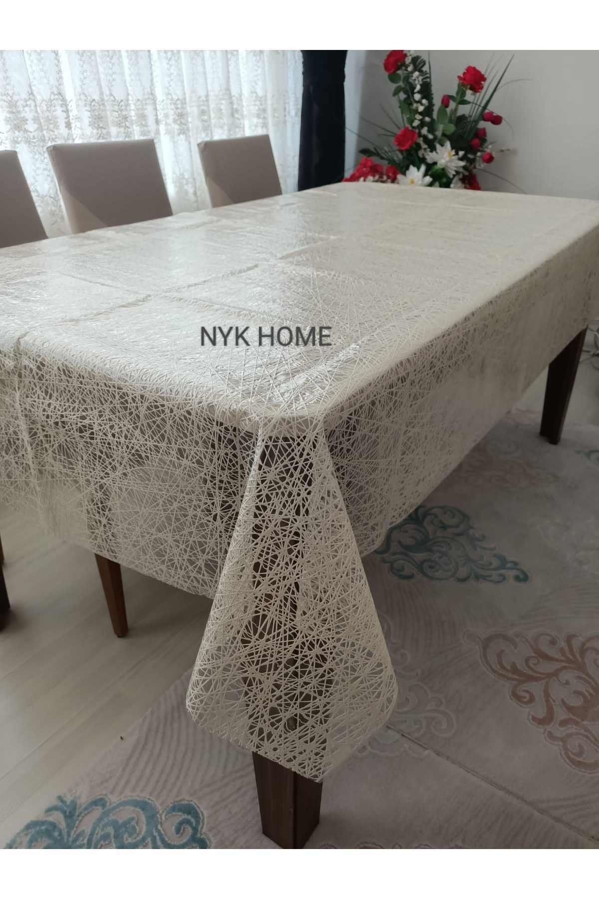 NYK HOME Luxury Wicker Pattern Wipeable PVC Tablecloth All Colors And Sizes 1