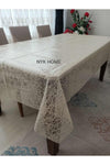 NYK HOME Luxury Wicker Pattern Wipeable PVC Tablecloth All Colors And Sizes 1