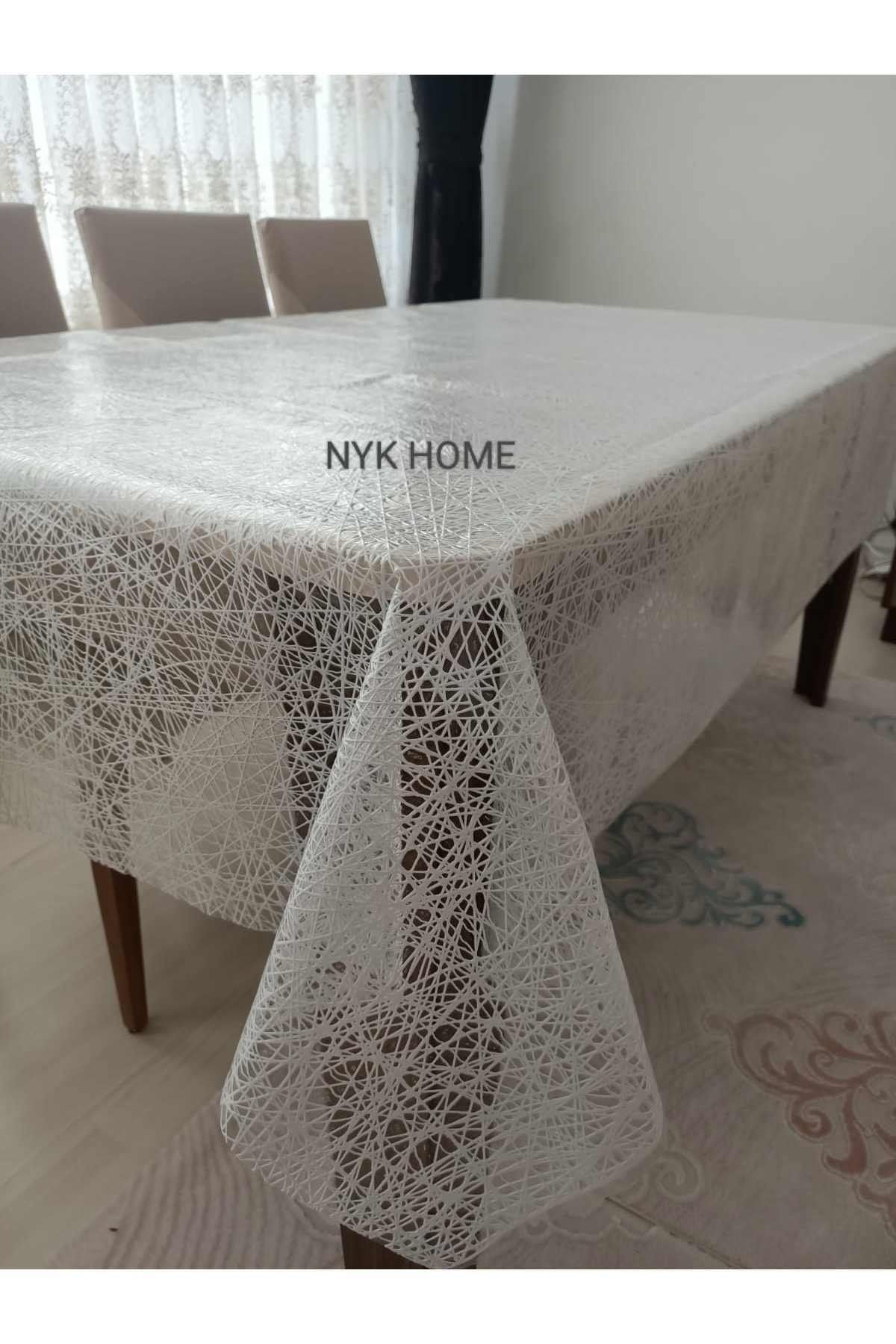 NYK HOME Wicker Pattern Luxury PVC Wipeable Tablecloth All Colors and Sizes 1