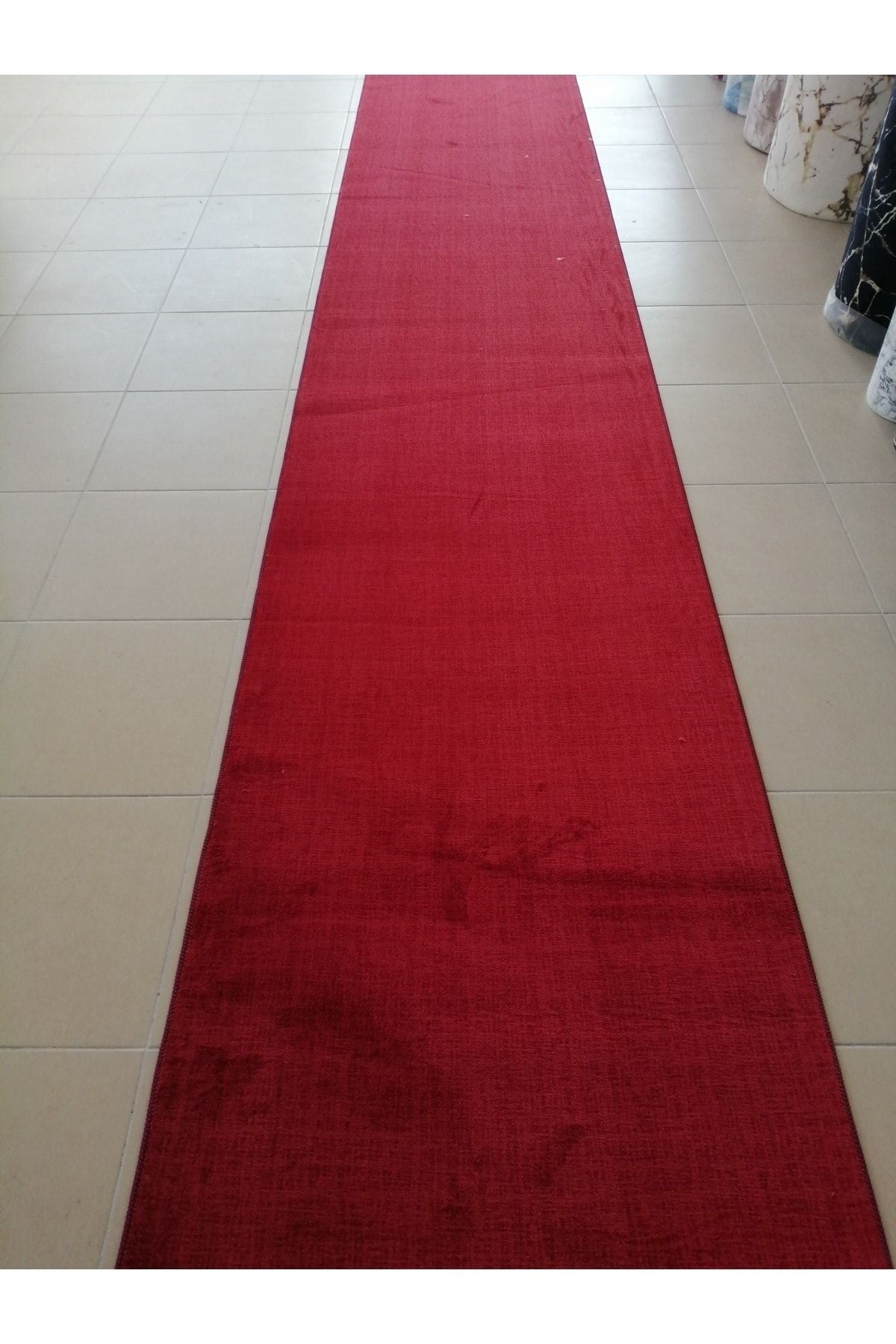 BAKIROZU HOME Red Protocol Carpet Organization Carpet Non-Slip Base Cut Carpet Runner 5